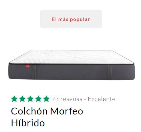 colchones morfeo cupon descuento estudiante